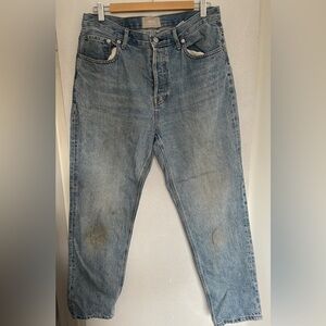 Everlane High-Rise Cheeky Straight Jean - Light Wash